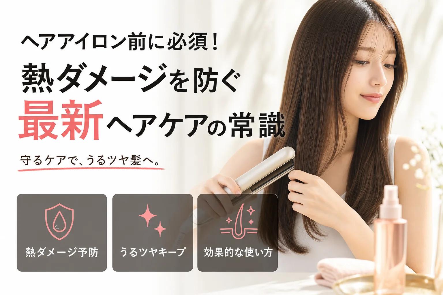 ヘアアイロン前に必須！熱ダメージを防ぐ最新ヘアケアの常識