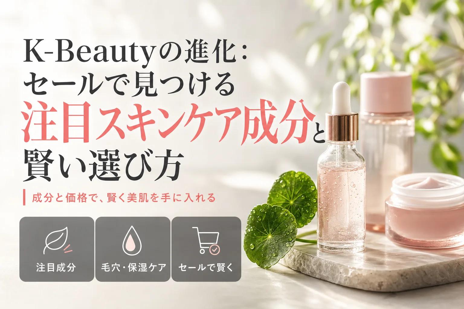 K-Beautyの進化：セールで見つける注目スキンケア成分と賢い選び方