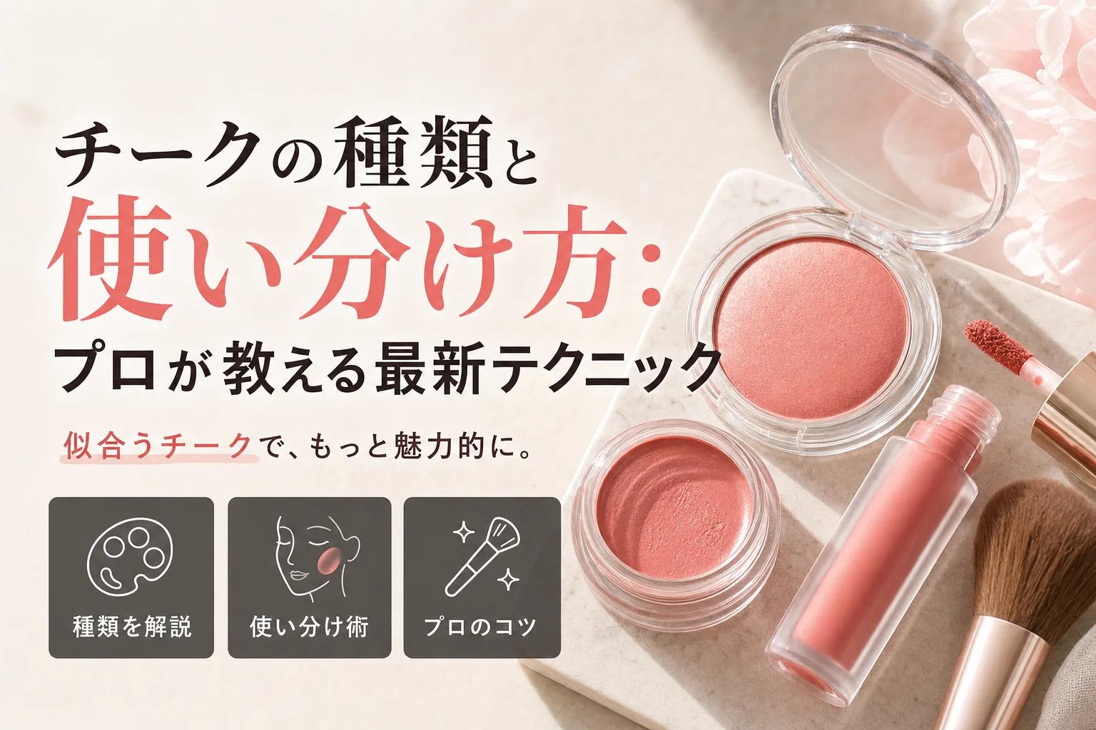 チークの種類と使い分け方：プロが教える最新テクニック