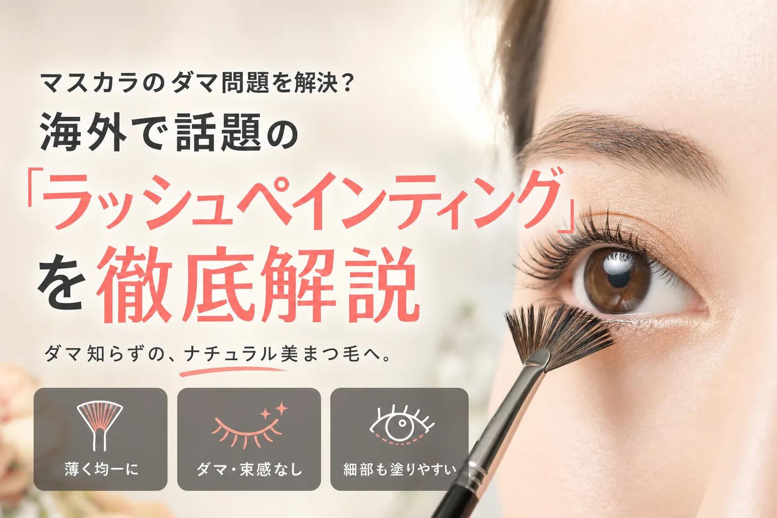 マスカラのダマ問題を解決？海外で話題の「ラッシュペインティング」を徹底解説