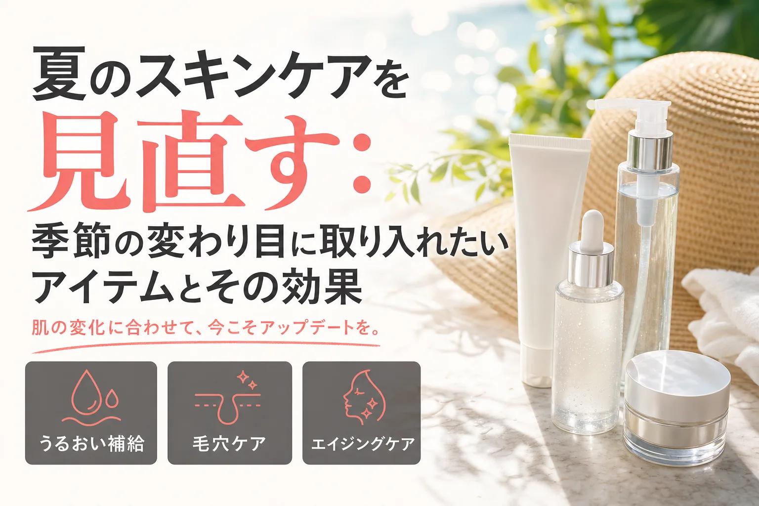 夏のスキンケアを見直す：季節の変わり目に取り入れたいアイテムとその効果
