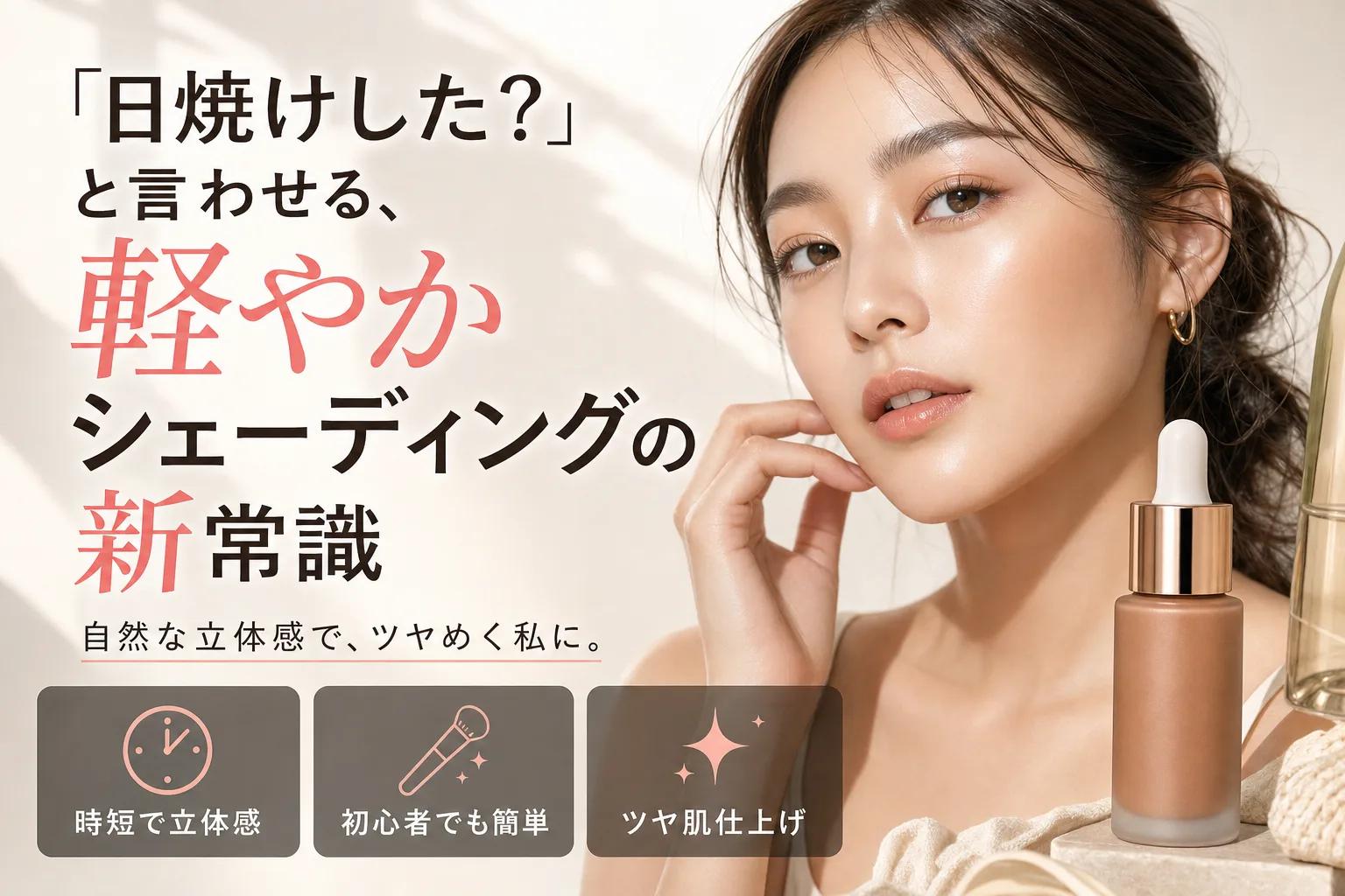 「日焼けした？」と言わせる、軽やかシェーディングの新常識