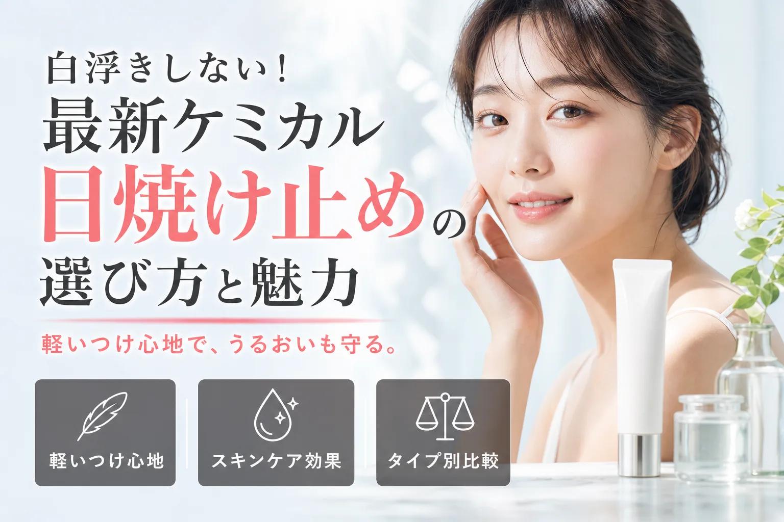 白浮きしない！最新ケミカル日焼け止めの選び方と魅力