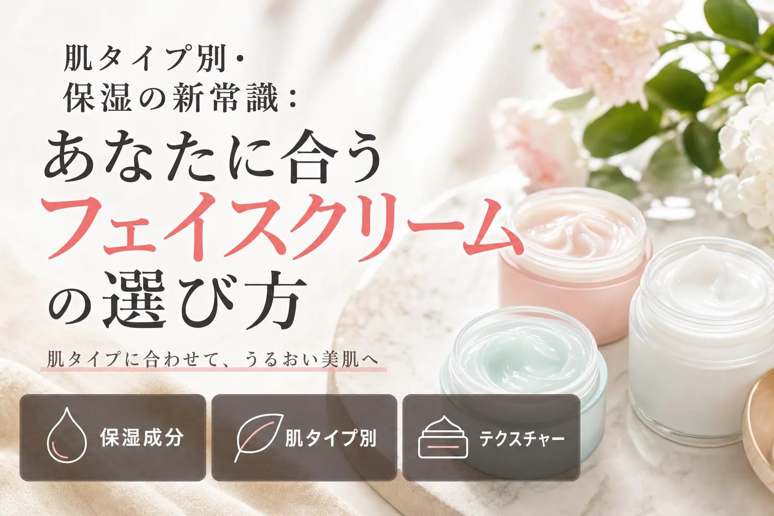 肌タイプ別・保湿の新常識：あなたに合うフェイスクリームの選び方