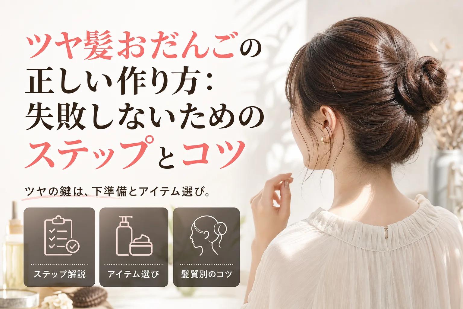 ツヤ髪おだんごの正しい作り方：失敗しないためのステップとコツ