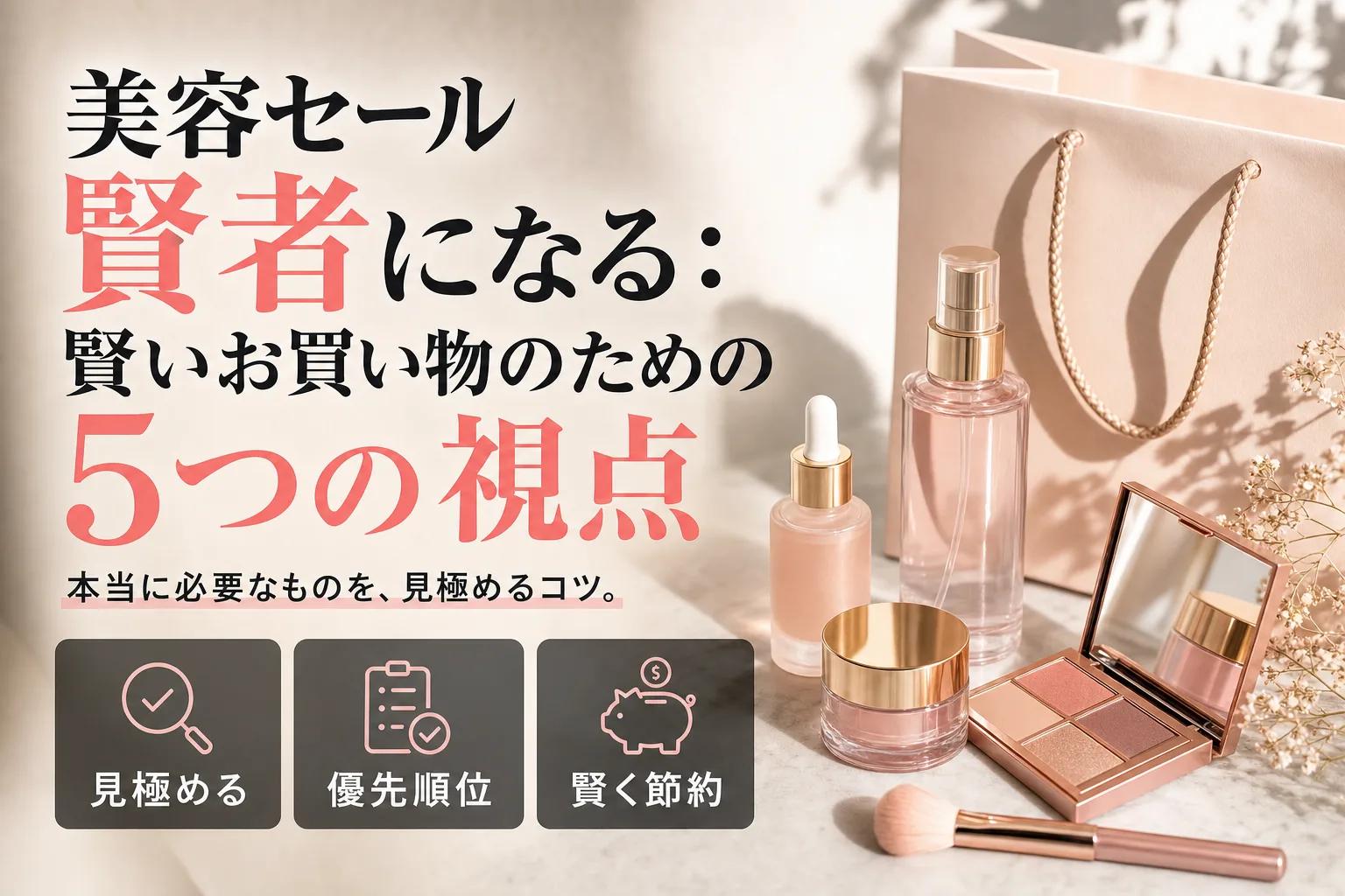 美容セール賢者になる：賢いお買い物のための5つの視点