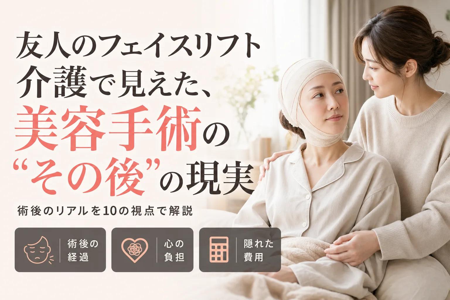 友人のフェイスリフト介護で見えた、美容手術の“その後”の現実
