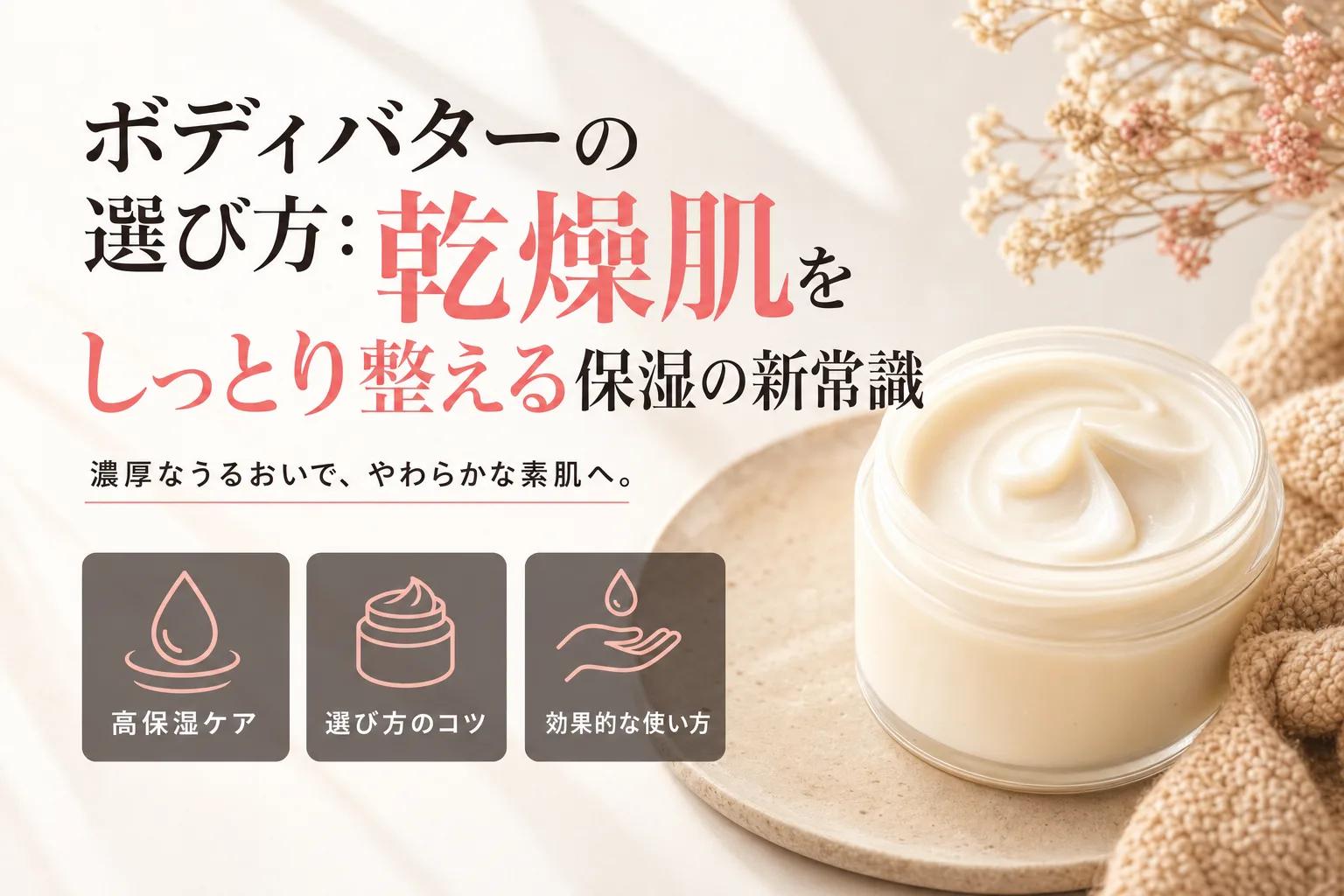 ボディバターの選び方：乾燥肌をしっとり整える保湿の新常識