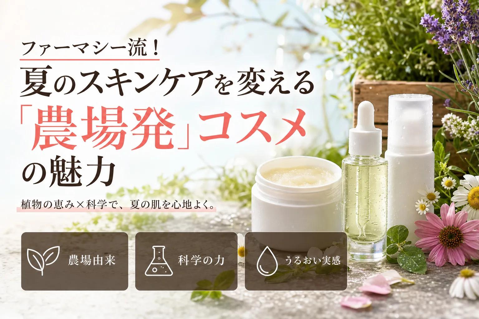 ファーマシー流！夏のスキンケアを変える「農場発」コスメの魅力