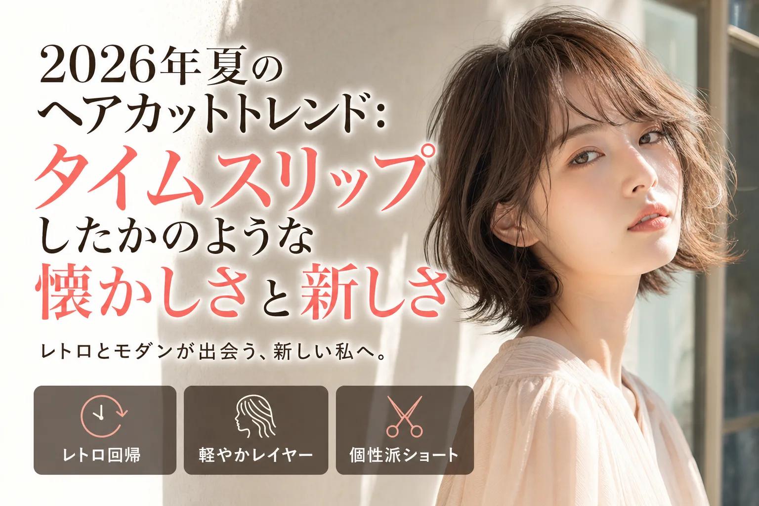 2026年夏のヘアカットトレンド：タイムスリップしたかのような懐かしさと新しさ